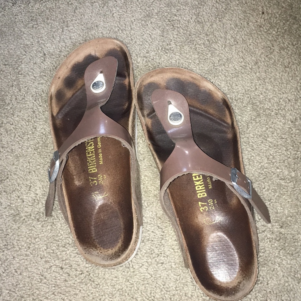 Used Bronze Birkenstocks!
